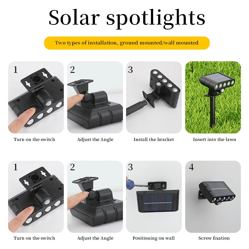 Solar Powered Tree Lighting Outdoor Lights Courtyard Lawn Lights Home Garden Lighting Decorative Landscape Atmosphere Lights Zpaxo
