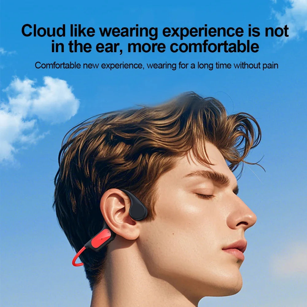 Bluetooth 6 0 Bone Conduction Earphones Sports Wireless Headphones