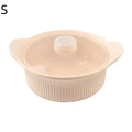 Silicone Pizza Dough Box Lid Bread Fermentation Basket Non-stick Zpaxo S Beige