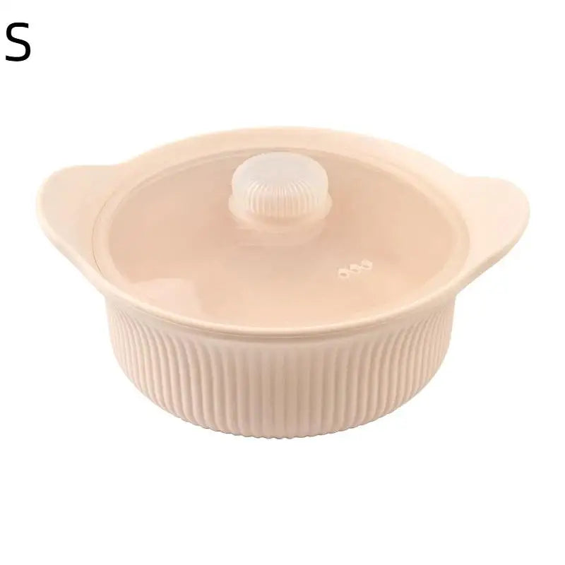 Silicone Pizza Dough Box Lid Bread Fermentation Basket Non-stick Zpaxo S Beige