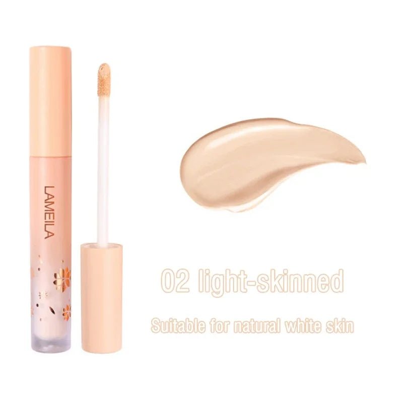 Eyes Face Concealer Liquid Cover Dark Circles Acne Natural Make up Effect Anti cernes Base Foundation Cream Cosmetics Zpaxo 02 Light-Skinned