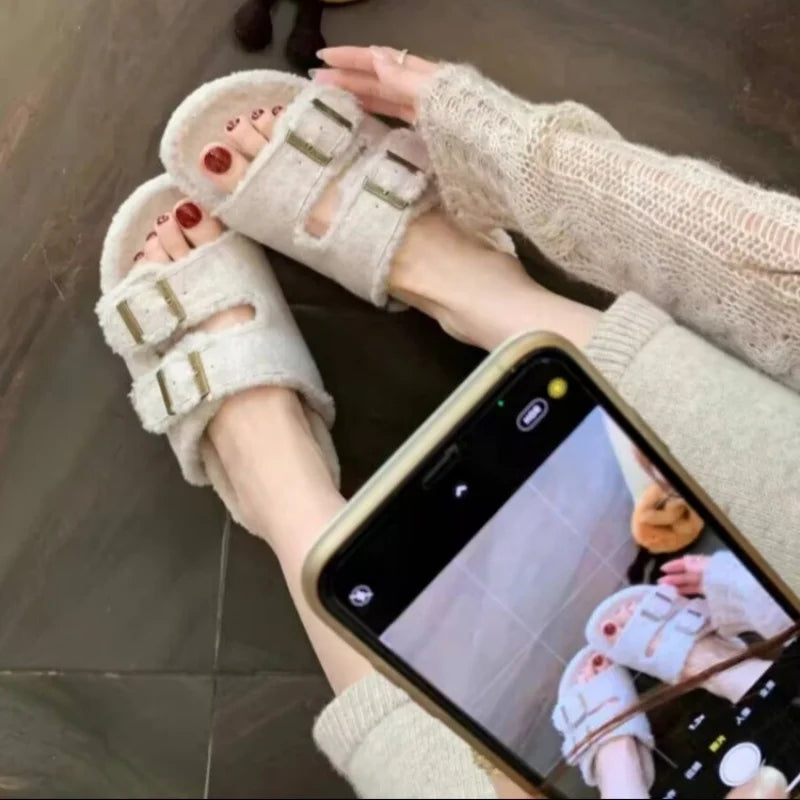 Pointed Toe Women Slippers Flats Slingback Mules Shoes Casual Home