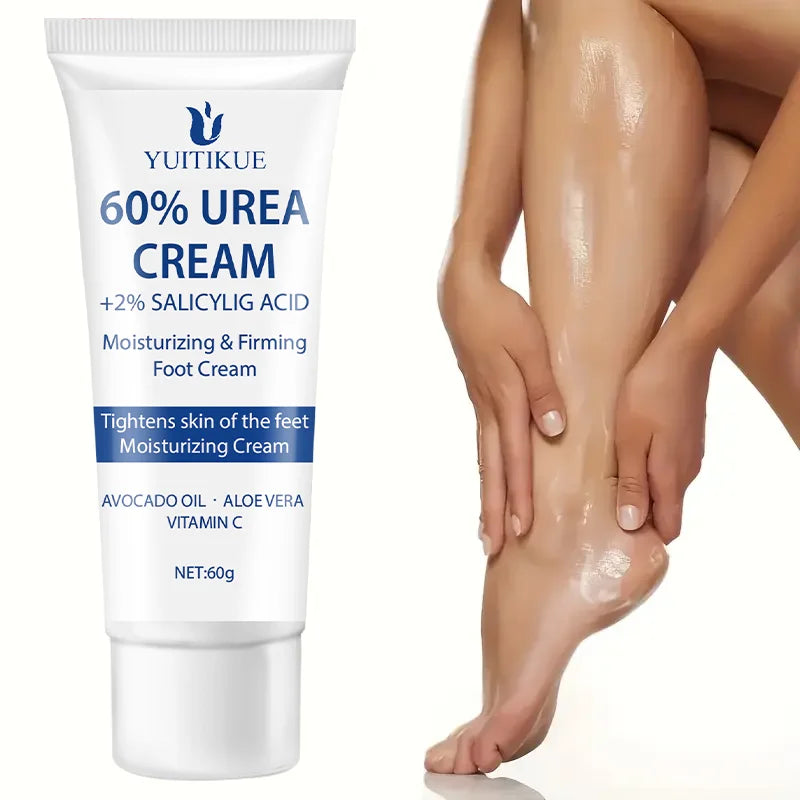 YUITIKUE 60% Urea Foot Cream – Cracked Heels & Dry Skin, 60g Foot Repair Cream Zpaxo