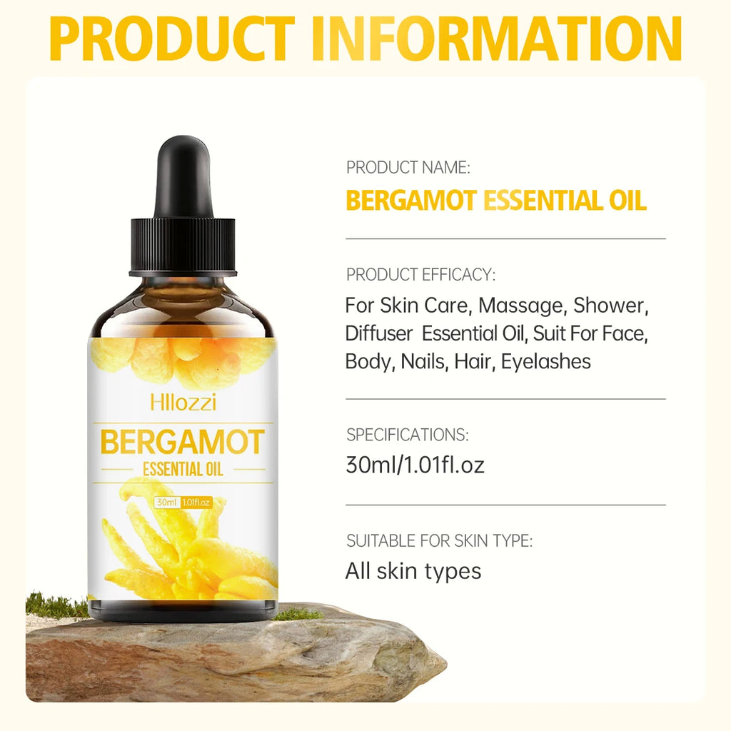 Bergamot Essential Oil Hydrating Moisturizing Suitable Face Body Zpaxo