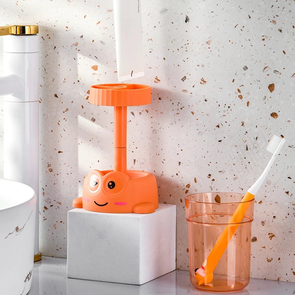 Cute Toothbrush Holder with Cup for Kids Toothpaste Toothbrush Stand for Bathroom Organizer Storage Zpaxo