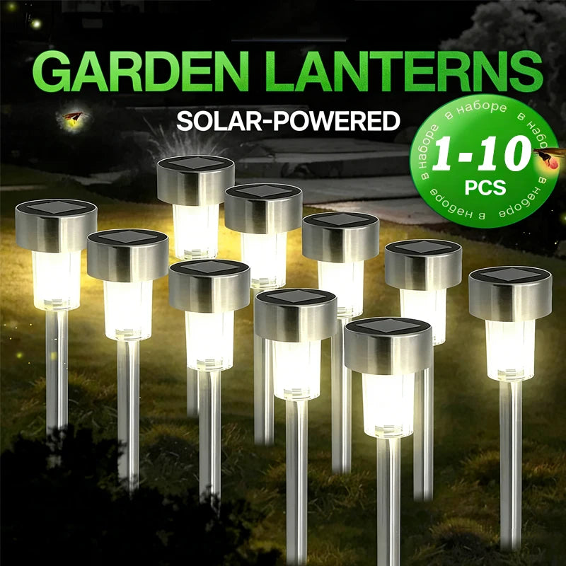 1- Solar Outdoor Lights Garden Lantern Powered Lamp Waterproof Zpaxo