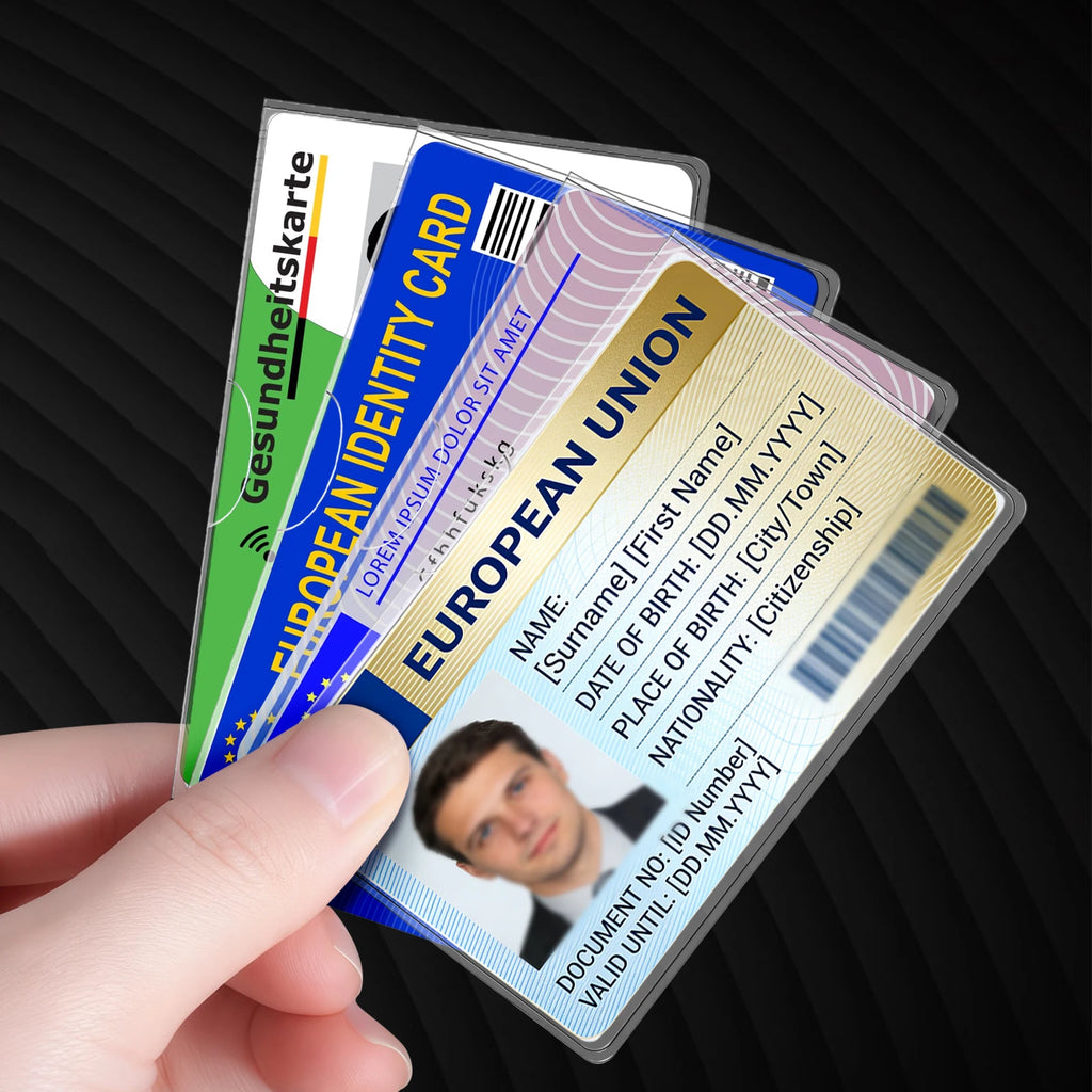 Ultra-Clear 20Mil PVC Card Sleeve – ID, Credit & EHIC Holder