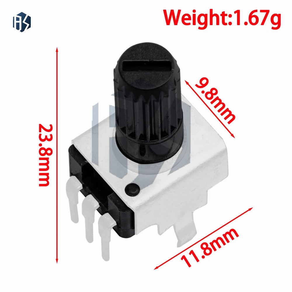 RV09 0932 Vertical Variable Resistor 3 Pin Shaft 1K 2K 5K Zpaxo
