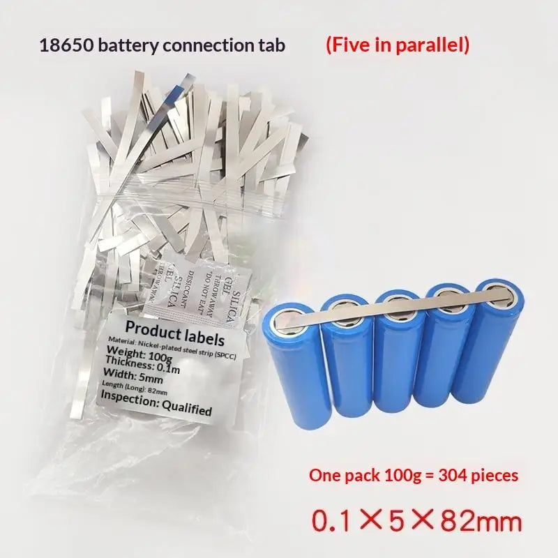 Nickel Plated Steel Strip Set for 18650 Battery Spot Welding Welders Zpaxo 5x82mm