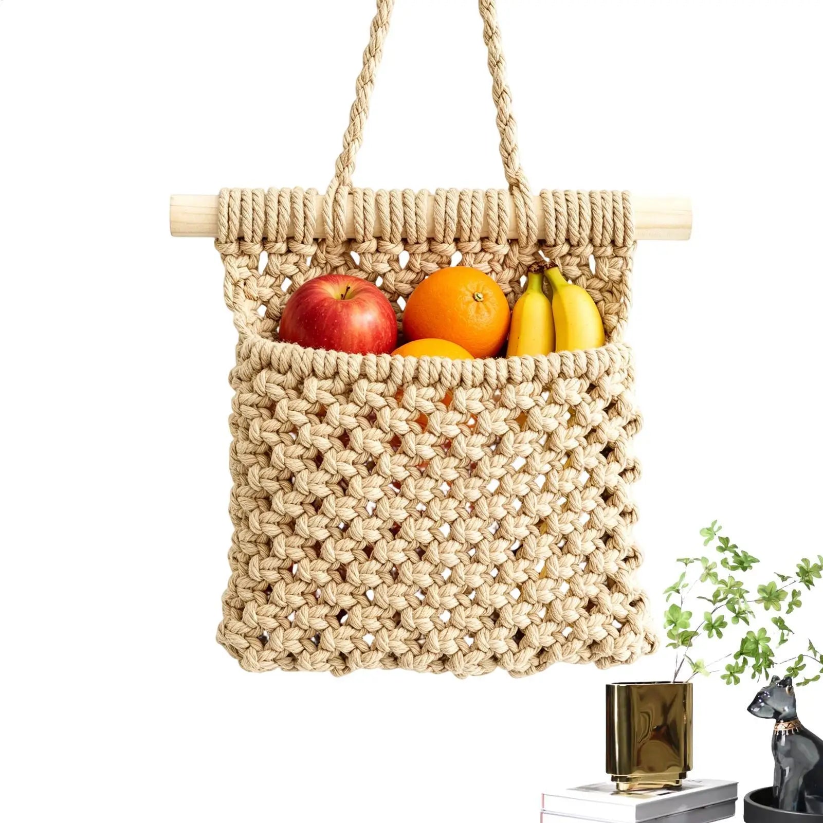 Macrame Plant Hanger Flower Basket Holder Rope Home Living Room