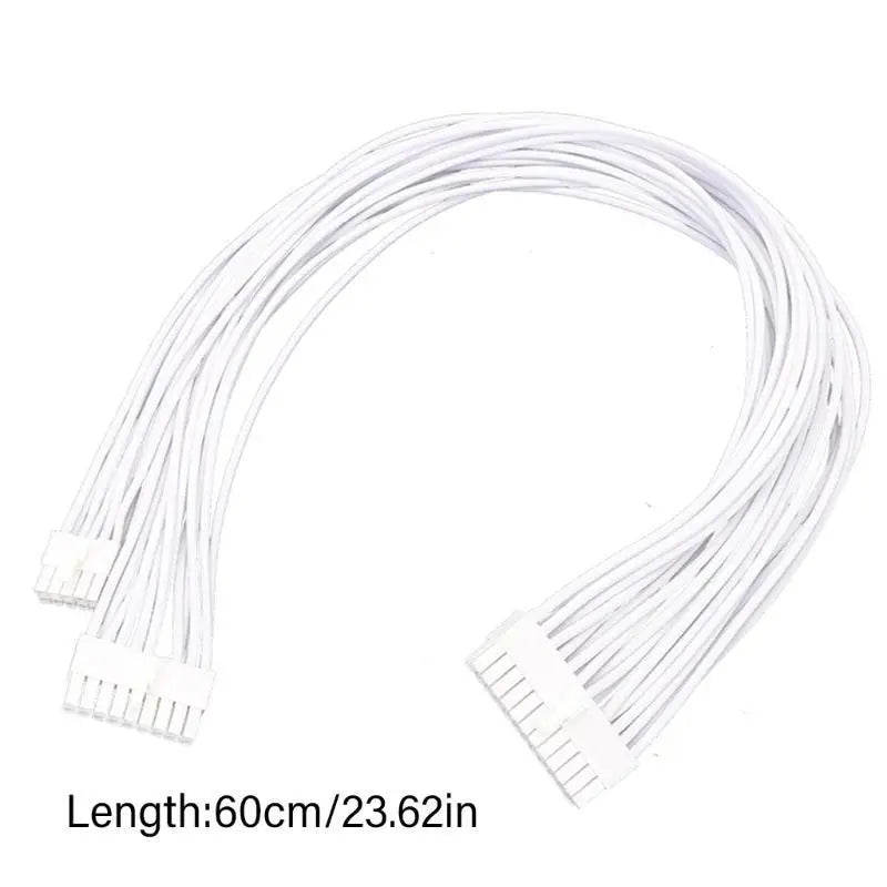 652F 24PIN to 10+18PIN Modular Power Cable Male to Male Extension for Computer for RM550X RM650X Easy Installs Zpaxo