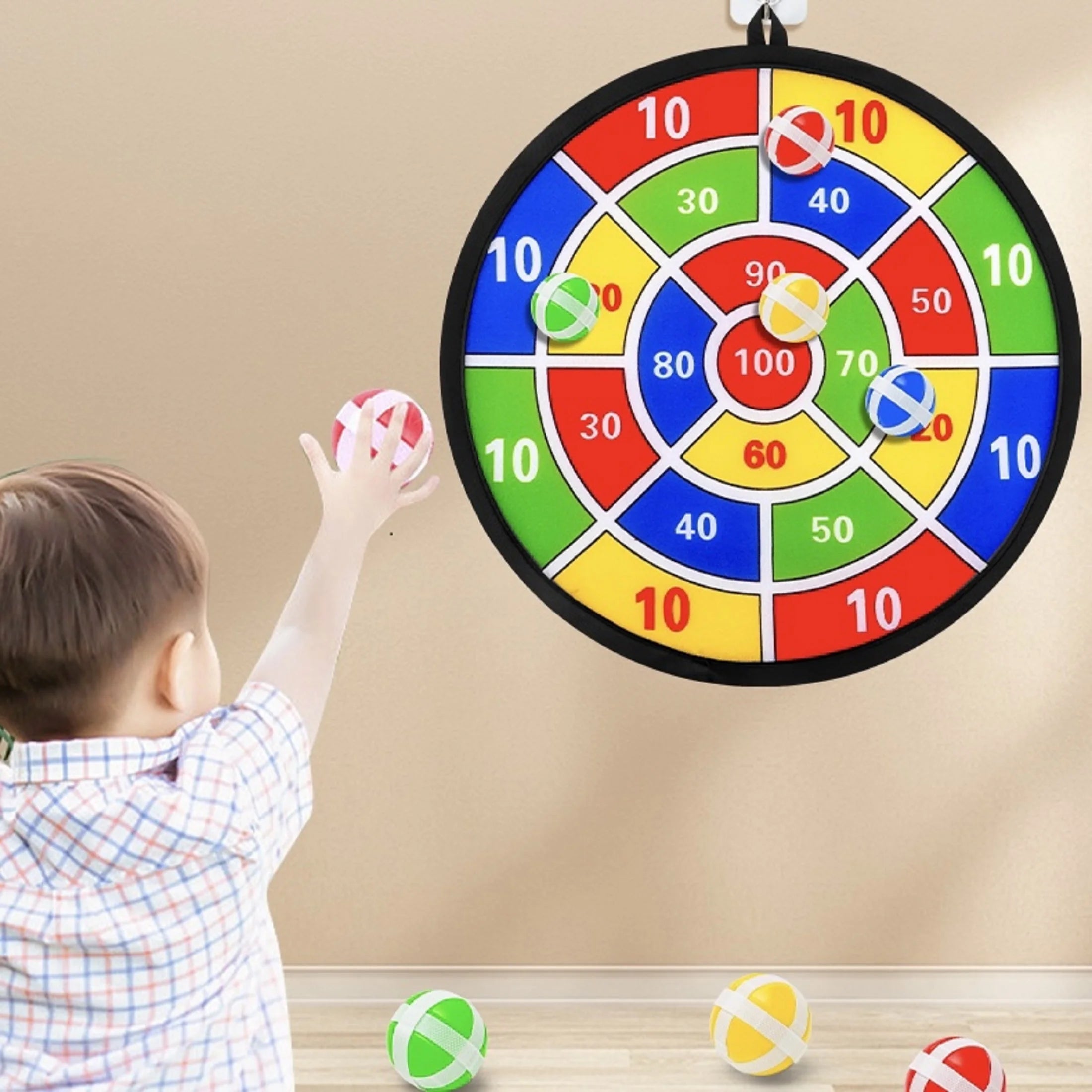 Children's Large Dart Board Game Foldable Convenient Indoor Outdoor