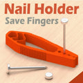 Nail Fixer Creative Tool Woodworking Nail Fixer Plastic Sliding Joint Pliers Protect Fingers for Maintenance Nail Fixing Tools Zpaxo 10pcs orange