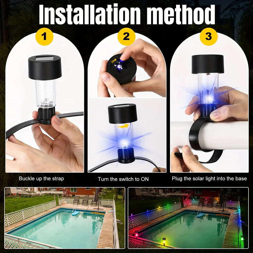1- Solar Zip Tie Lights Outdoor Garden Decoration Waterproof Lanterns Zpaxo