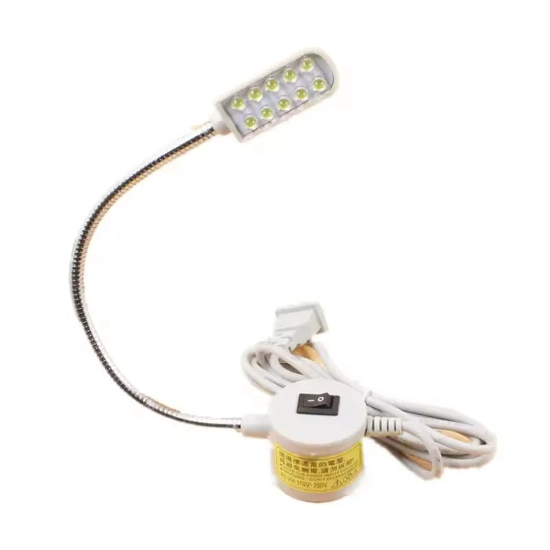 10/30LEDs Sewing Machine Light LED Portable Work Light,Flexible Gooseneck Lampe with Magnetic Base for Workbench Lathe Zpaxo 10LEDs