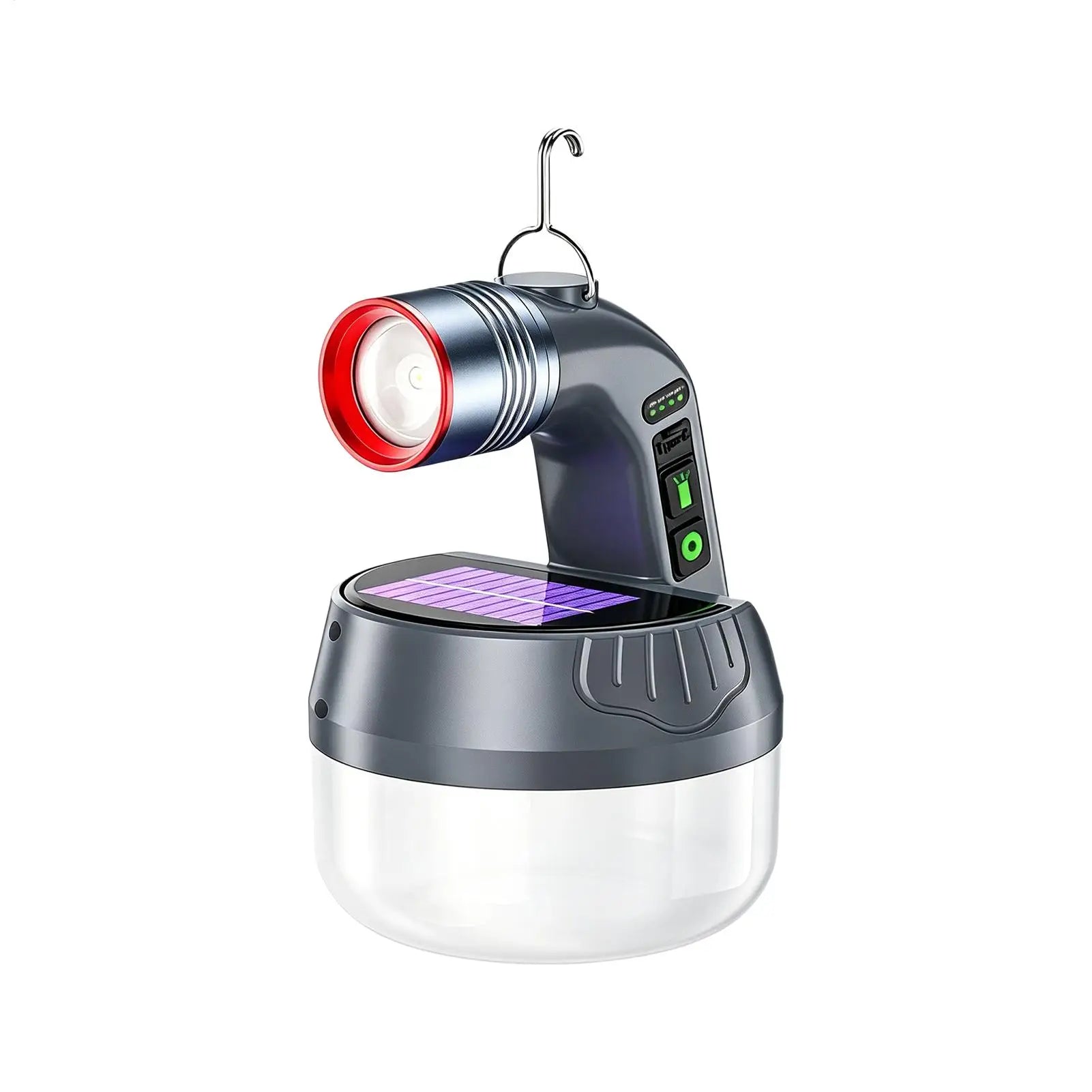 Solar Camping Lantern USB Rechargeable Decorative Table Lamp Powered