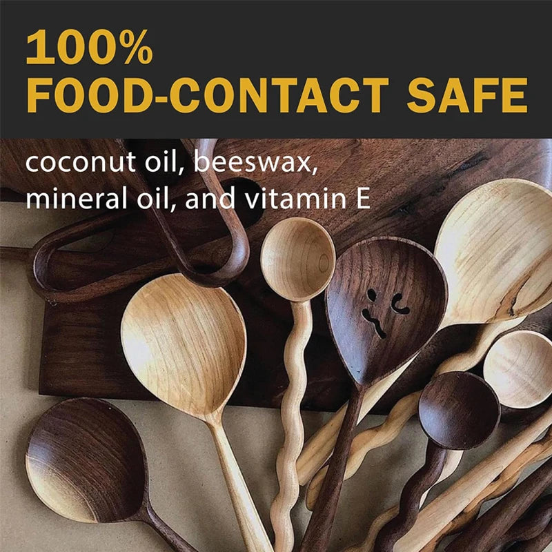 Chopping Board Beeswax Paste 3 25 80gFood Grade Coconut Oil Vitamin E
