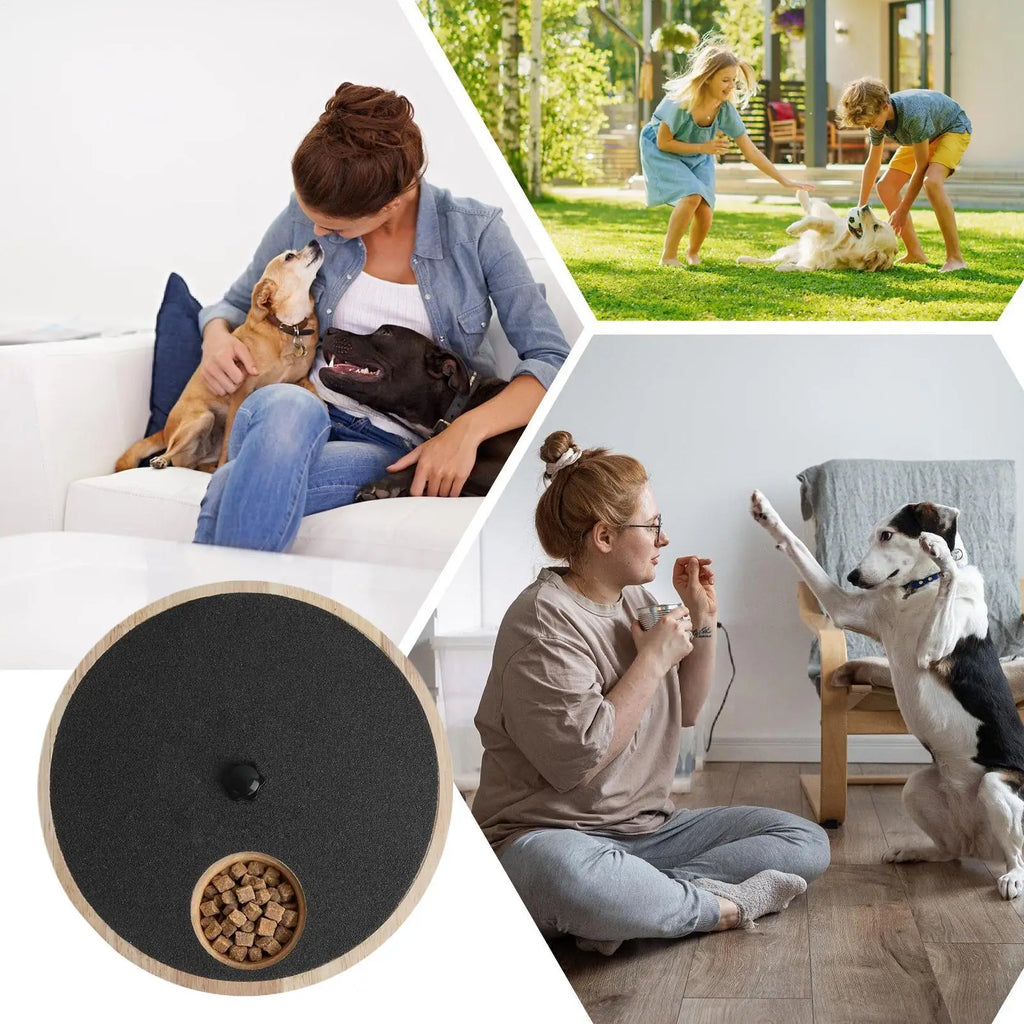 Dog Nail Scratch Board Wooden Rotatable Trimming Dog Nail Scratching Toy Board For Small Medium Large Breeds Living Room Bedroom Zpaxo