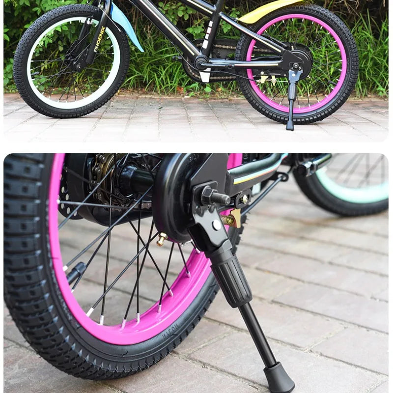 Heavy-duty Kickstand Kids Bike Side Mount Parking Support Stand Fits