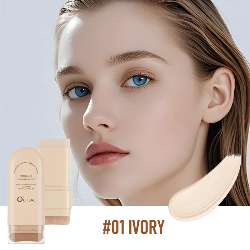 Rotating Concealer Foundation Stick Moisturizing Lightweight Conceals Zpaxo 36054-01