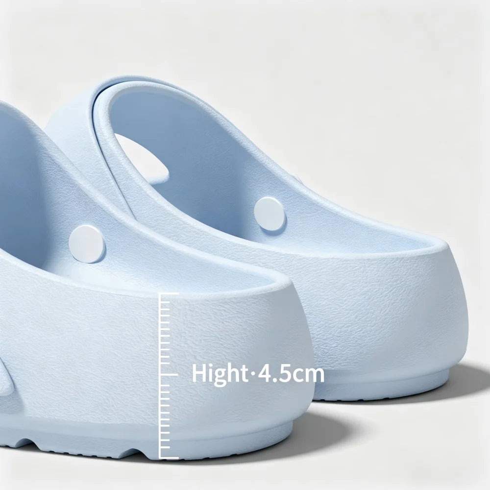 Women Summer Mary Jane Clogs Closed Toe Cloud Feel Non Slip Slippers