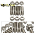 Stainless Steel Exhaust Manifold Bolt Strength Corrosion Resistance Zpaxo 16pcs-bag
