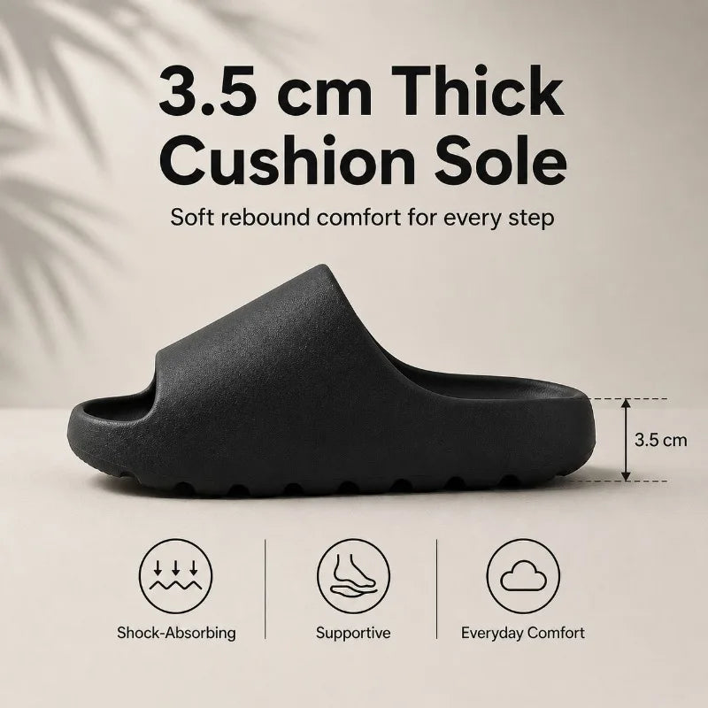 EVA House Slippers Soft Thick Soled Fashion Slides Beach Sandals Men