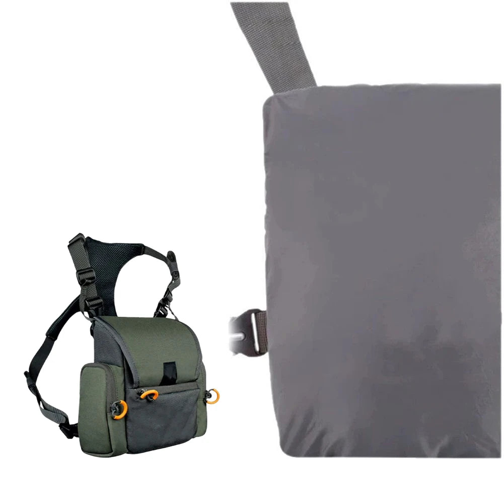 Binocular Harness Chest Rangefinder Pouch Rain Cover Adjustable Large