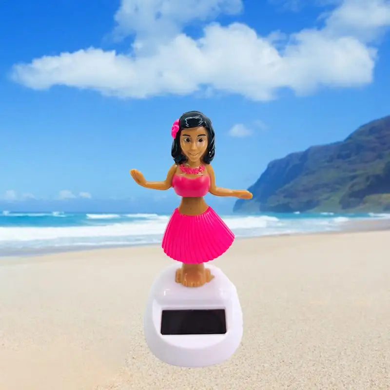 Solar Powered Dancing Toys Solar Powered Little Girl Dancer Toy Car Dashboard Decor Solar Powered Portable Solar Car Ornament Zpaxo