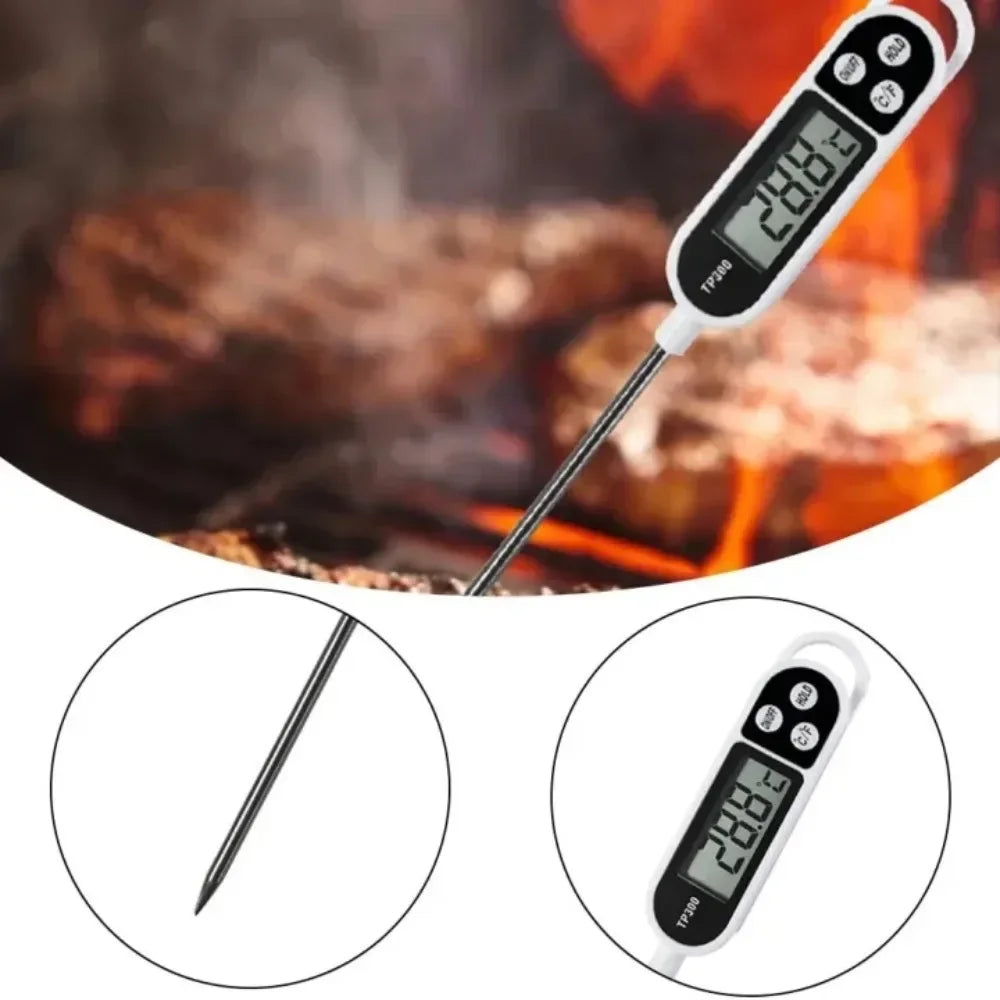 Food Thermometer TP300 Digital Kitchen Water Oil Thermometer for Meat Cooking Food Probe BBQ Electronic Oven Kitchen Tools Zpaxo