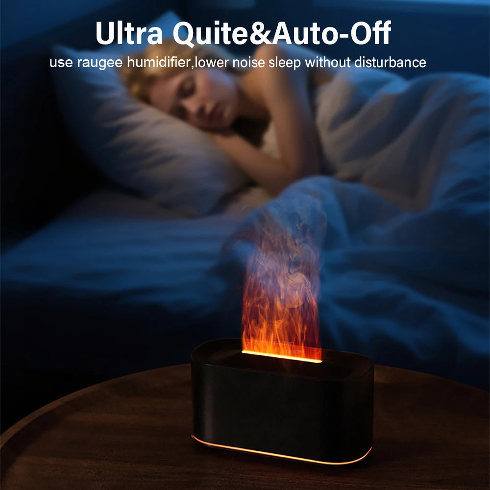 Aroma Humidifier Mini Air Flame Essential Oils Diffuser Home Room