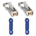 2 4 Paracord Adjusters Ope Tightening Tool Tensioner Rope Roller Zpaxo 2 wire puller 2 rope