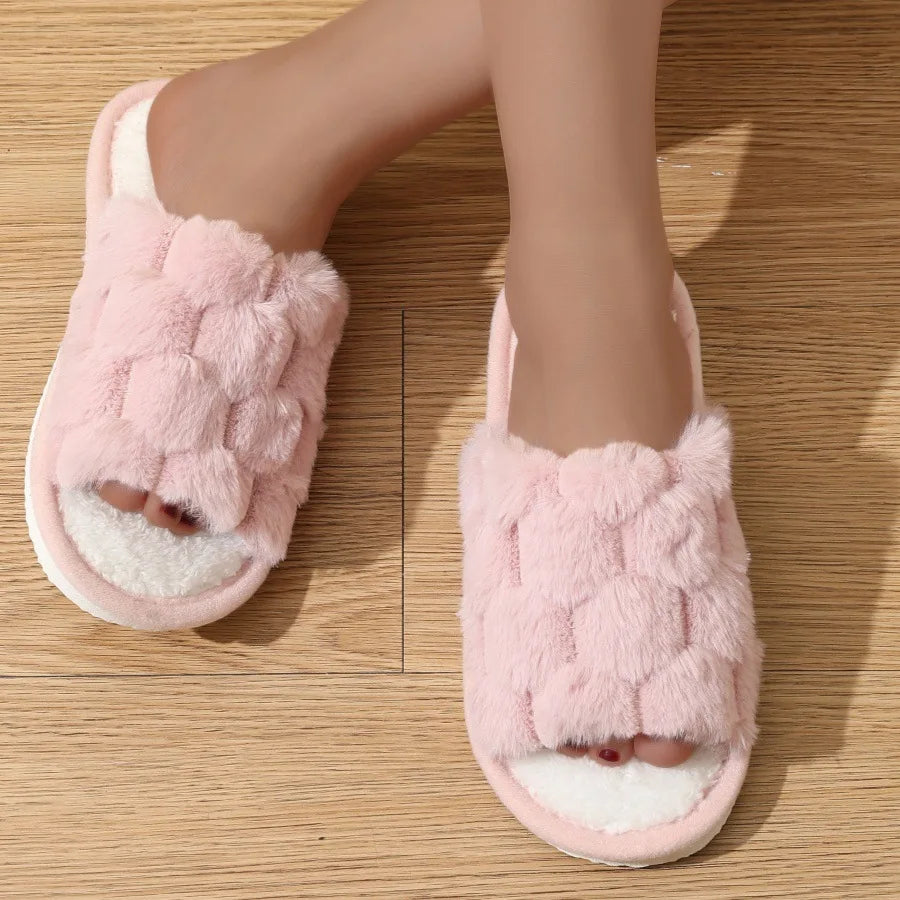 Four Seasons Women's Home Slippers Slides Sandals Shoes Open Toe Non