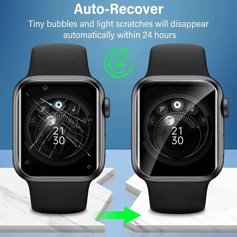 Hydrogel Film Apple Watch Series 9 8 7 6 SE Screen Protector Serie