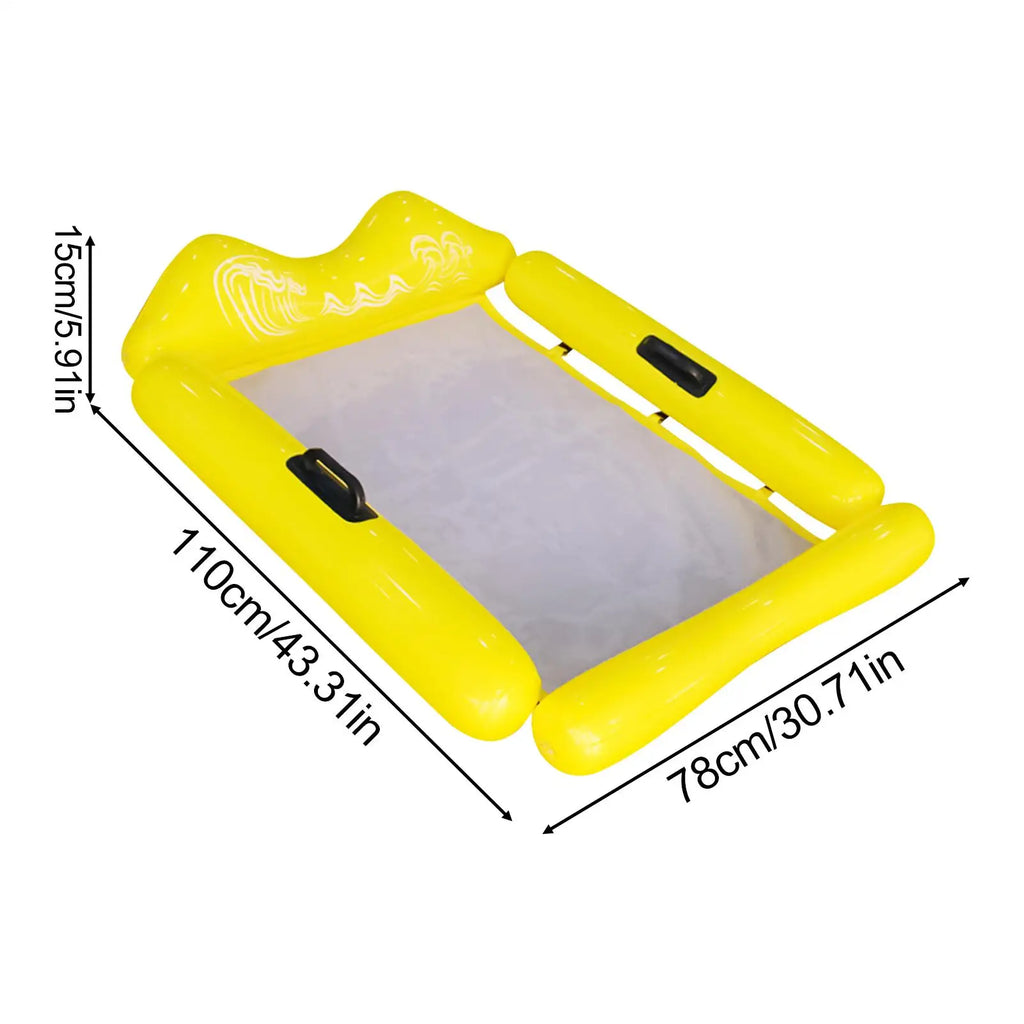 Hammock Float Multi-Purpose Inflatable Pool Floats Lounge Chair For Travel Beach River Sea Swimming Vacation Family Party Zpaxo