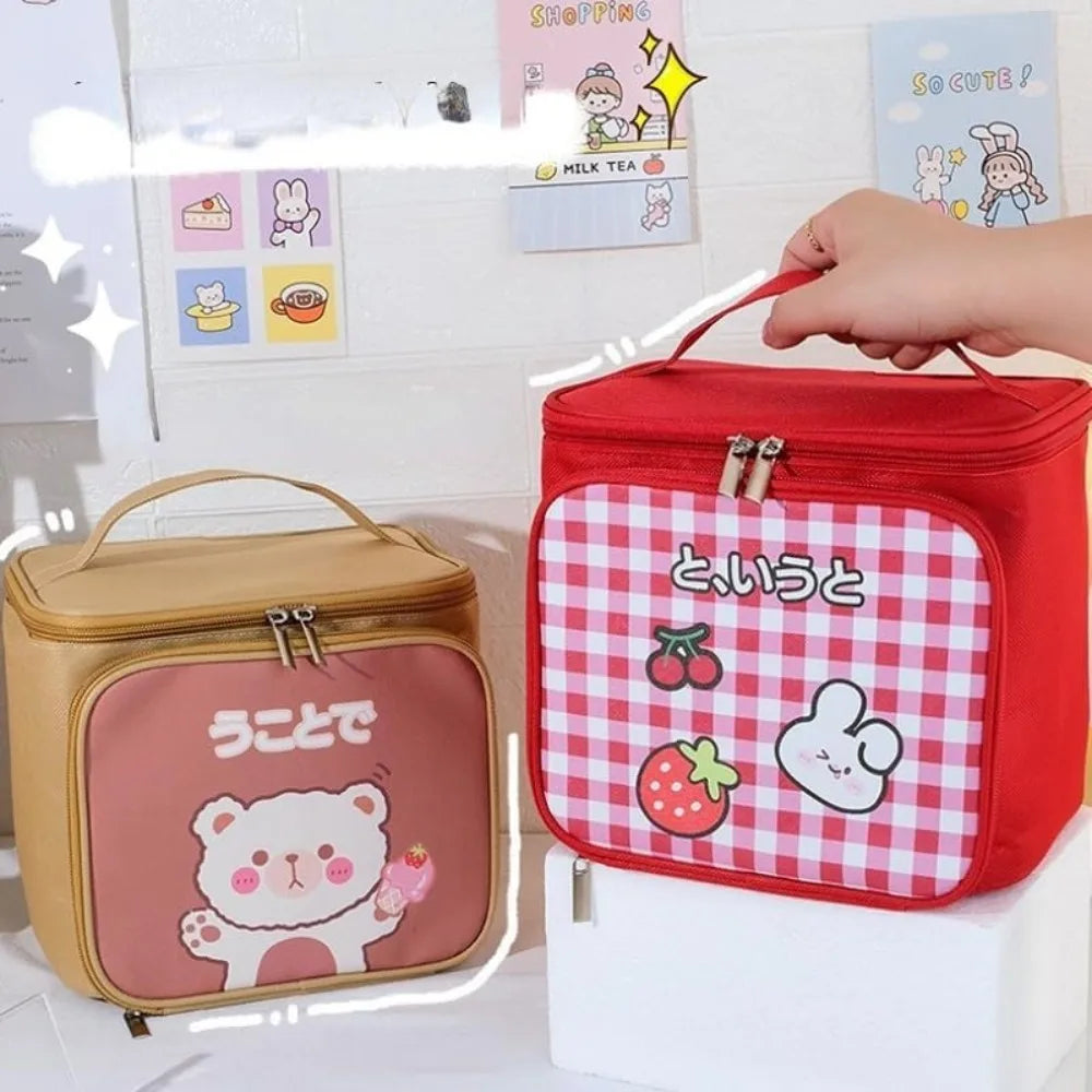 Hanging Travel Toiletry Bag Spacious Compartments Cute Cartoon Large