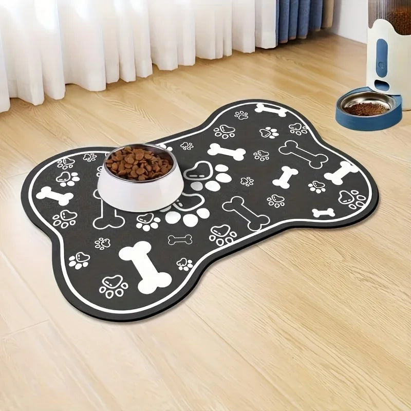 Pet Feeding Mat Non Slip Scratch Resistant Quick Drying Meal Suitable