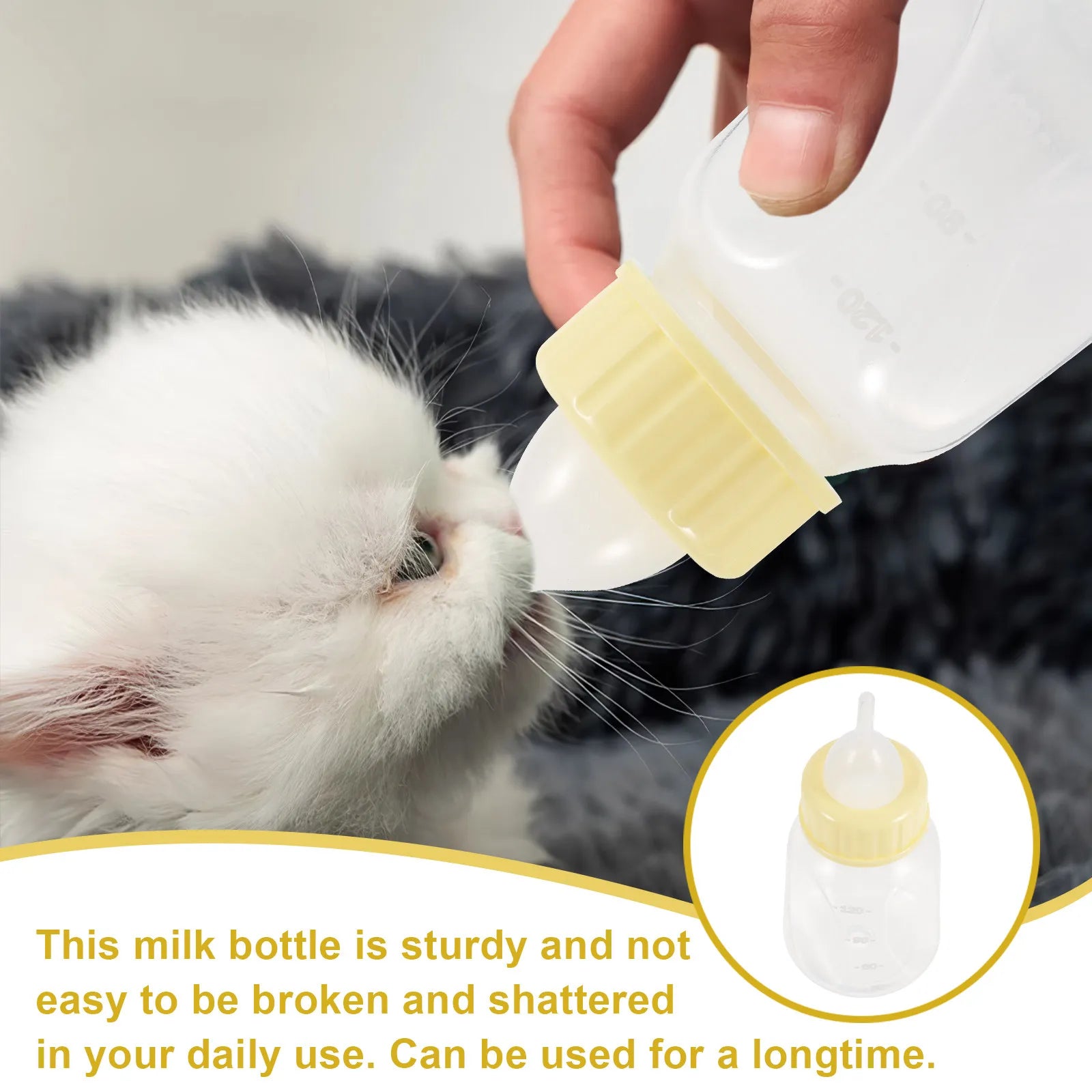 Pet Nursing Bottle Compact Soft Squeeze Feeding Puppies Kittens Small