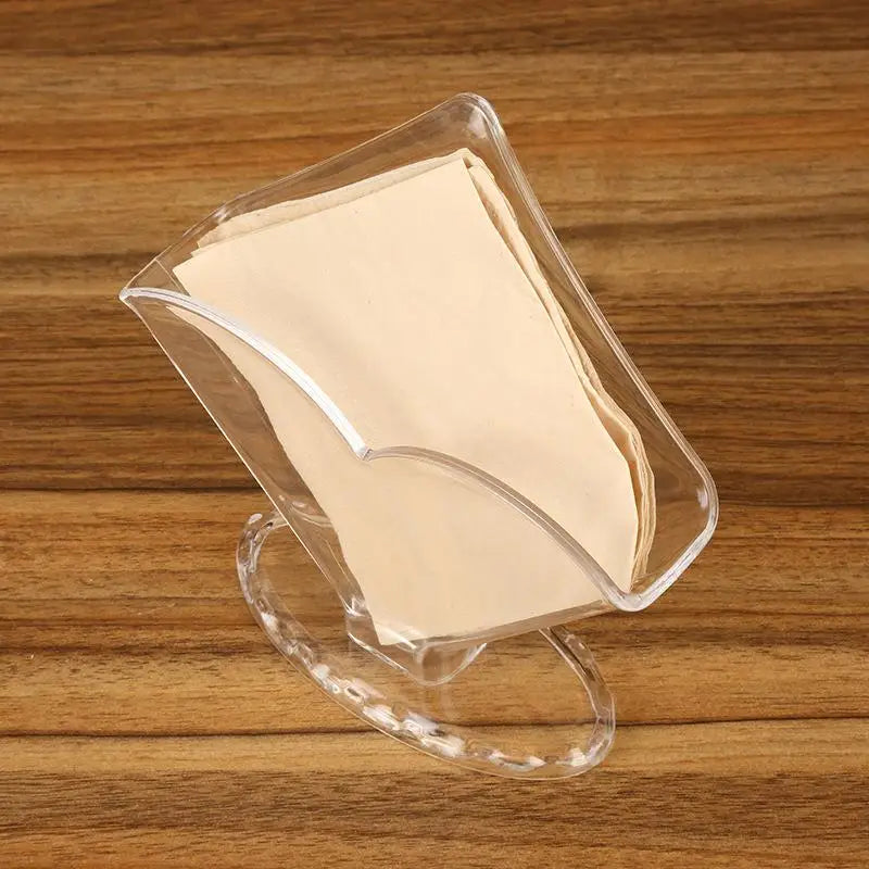 Acrylic Tissue Holder Modern Upright Clear Box Restaurant Hotel Caf Zpaxo