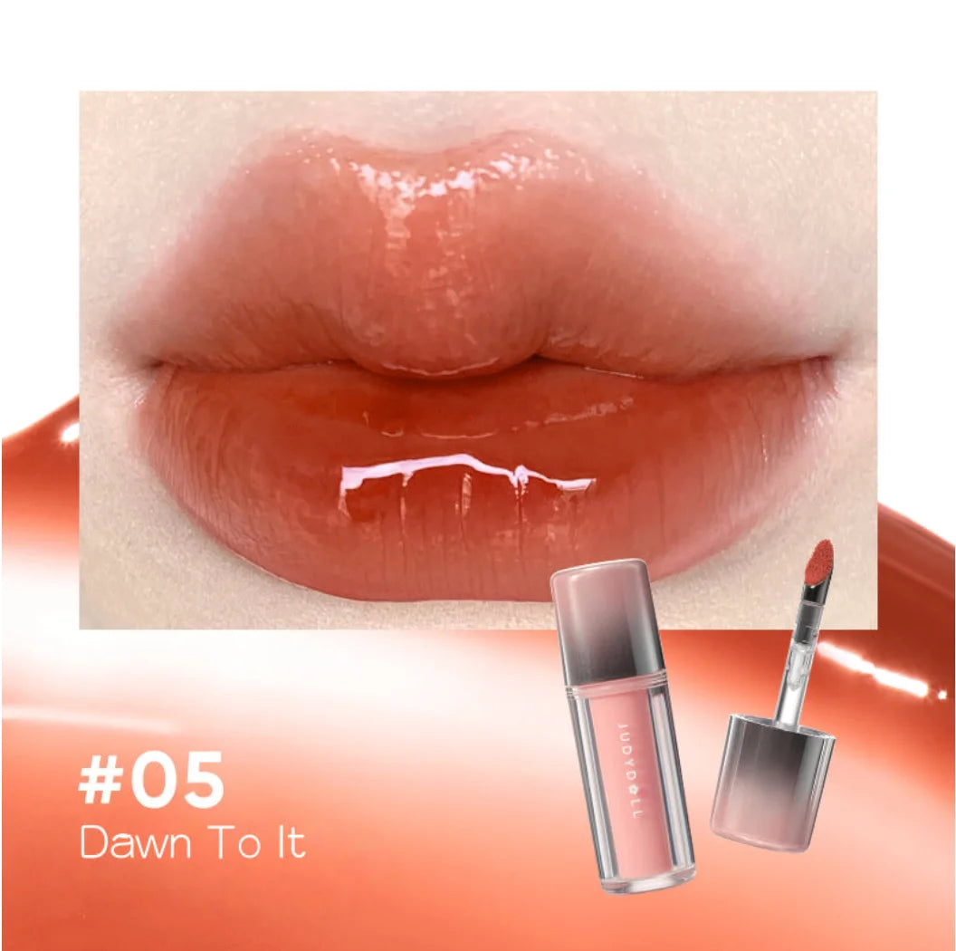 Judydoll Dual Finish Watery Lip Gloss Nurturing Hydrating Fresh Zpaxo 05