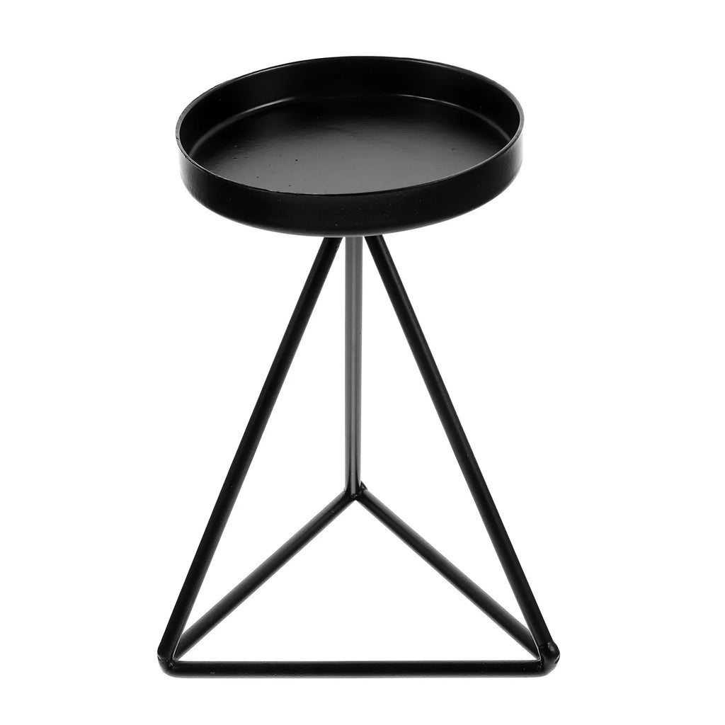 Iron Holder Geometric Hollow Candlestick Home Decorative Desktop