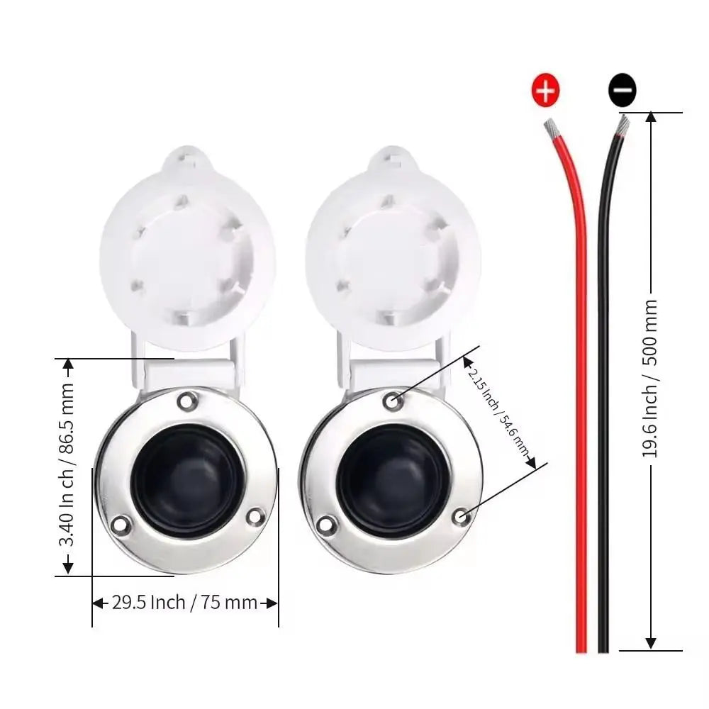 12V/24V Marine Windlass Foot Switch Marine Grade Safety Boat Windlass Switch Durable Universal Windlass Up and Down Switch Zpaxo