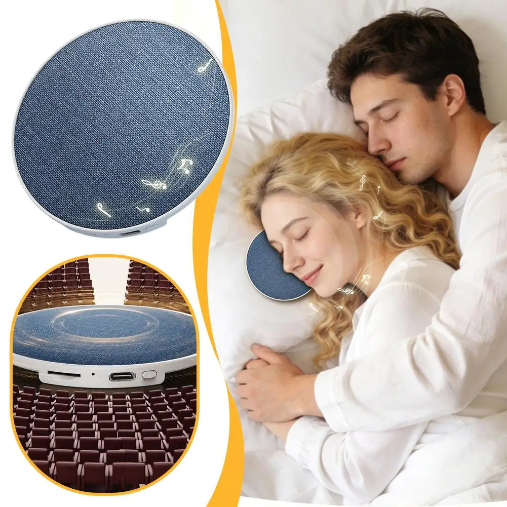 Mini Sleep Speaker Bluetooth 5.4 Bone Conduction Hifi Under Pillow Bedside Sleep Aid 360° Surround Sound Machine 2026 New Zpaxo