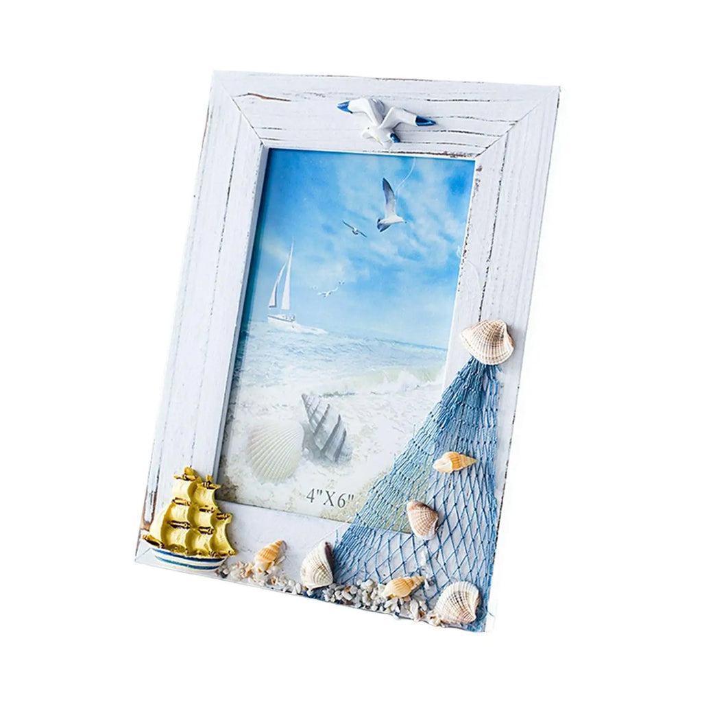 Photo Frame Shell Retro Ornaments Poster Picture Zpaxo 15x20cm