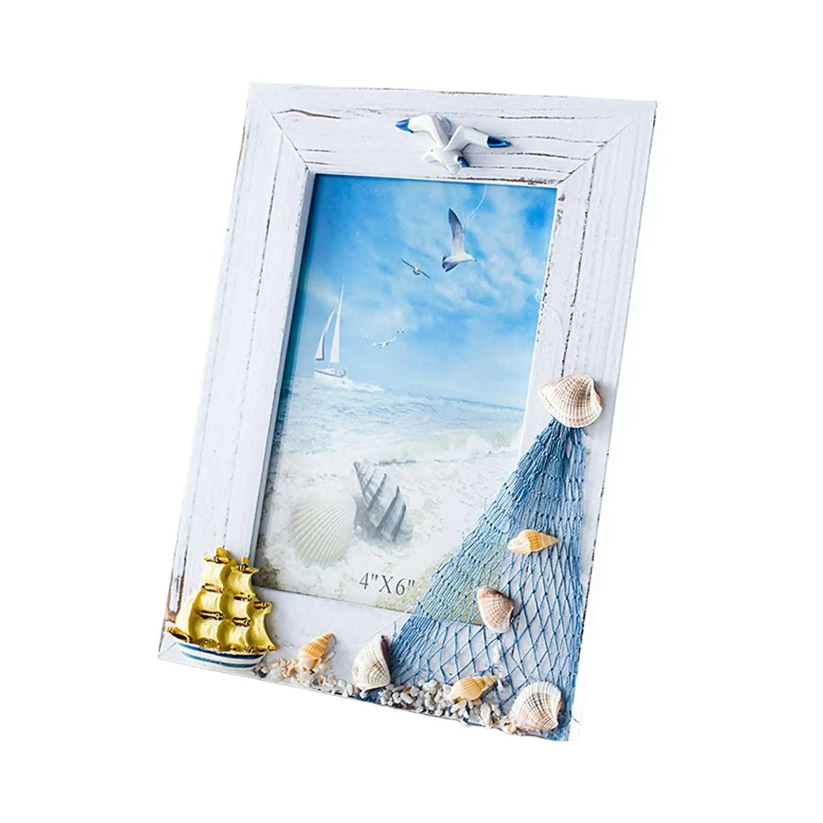 Photo Frame Shell Retro Ornaments Poster Picture Zpaxo 15x20cm