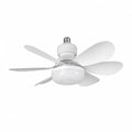 E27 LED Ceiling Fan Light with Remote 3 Color Dimmable Fan Lamp Rotatable Converter Base for Bedroom Living Room Kitchen Zpaxo 42cm White