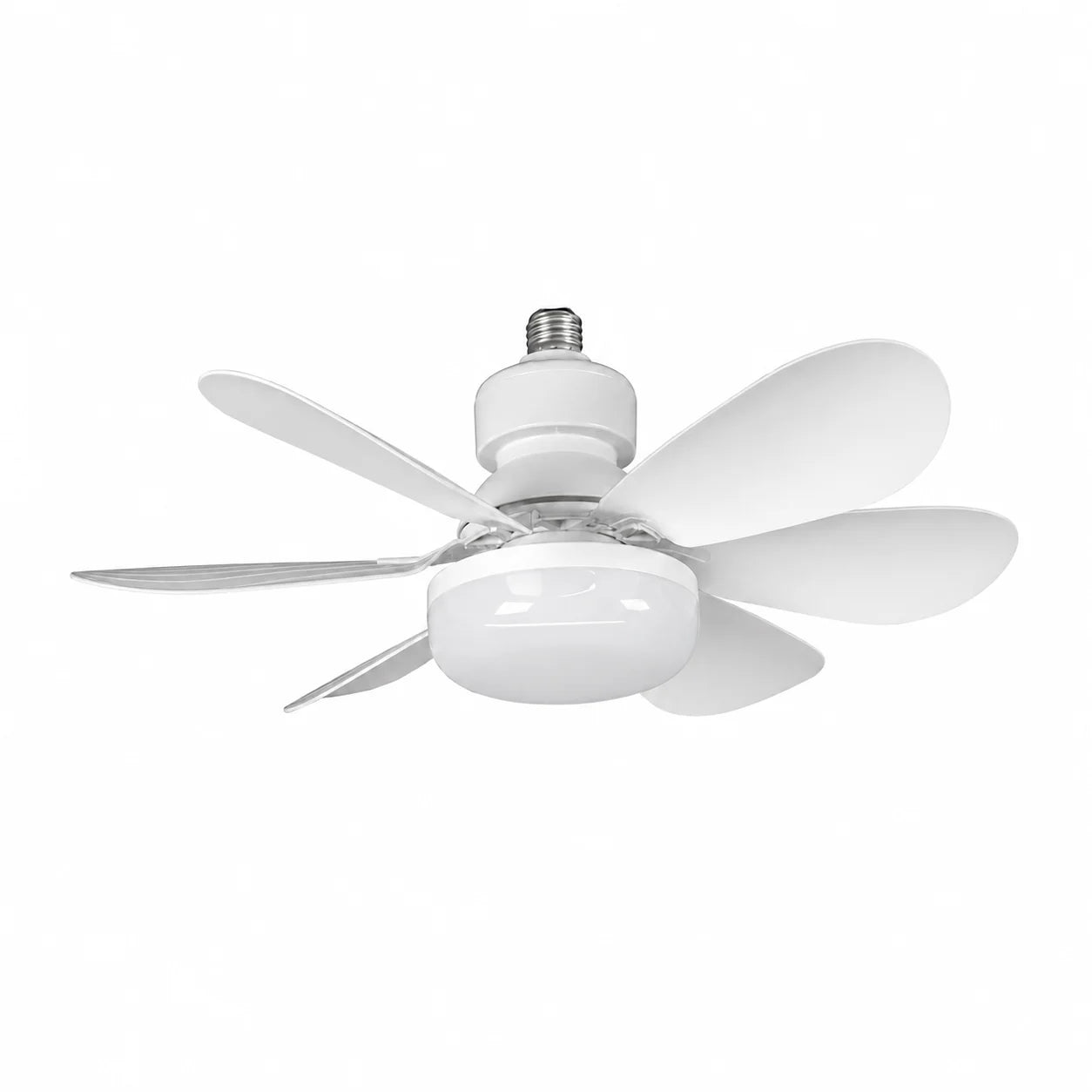 E27 LED Ceiling Fan Light with Remote 3 Color Dimmable Fan Lamp Rotatable Converter Base for Bedroom Living Room Kitchen Zpaxo 42cm White
