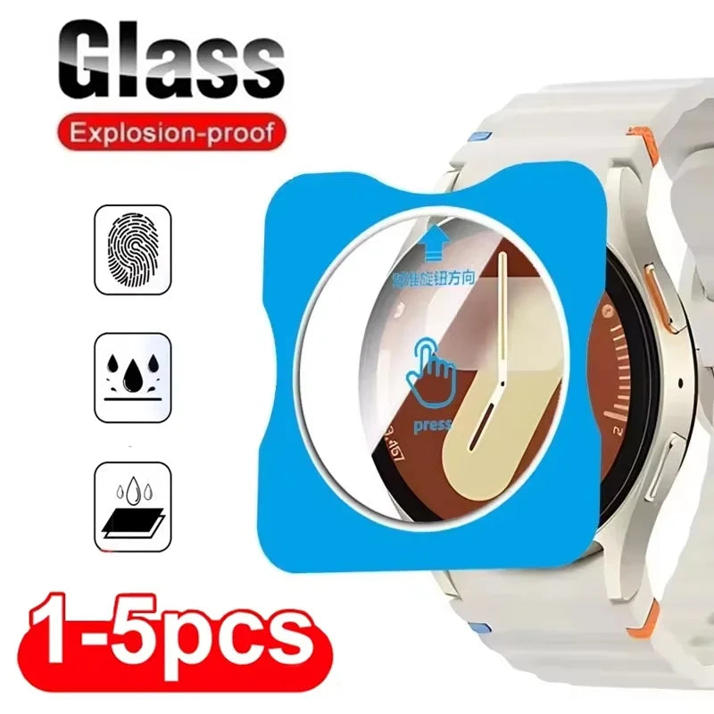 1/3/5pcs Tempered Glass Screen Protector For Samsung Galaxy Watch 7 40mm 44mm Screen Protector For Samsung Galaxy Watch 7 Ultra Zpaxo
