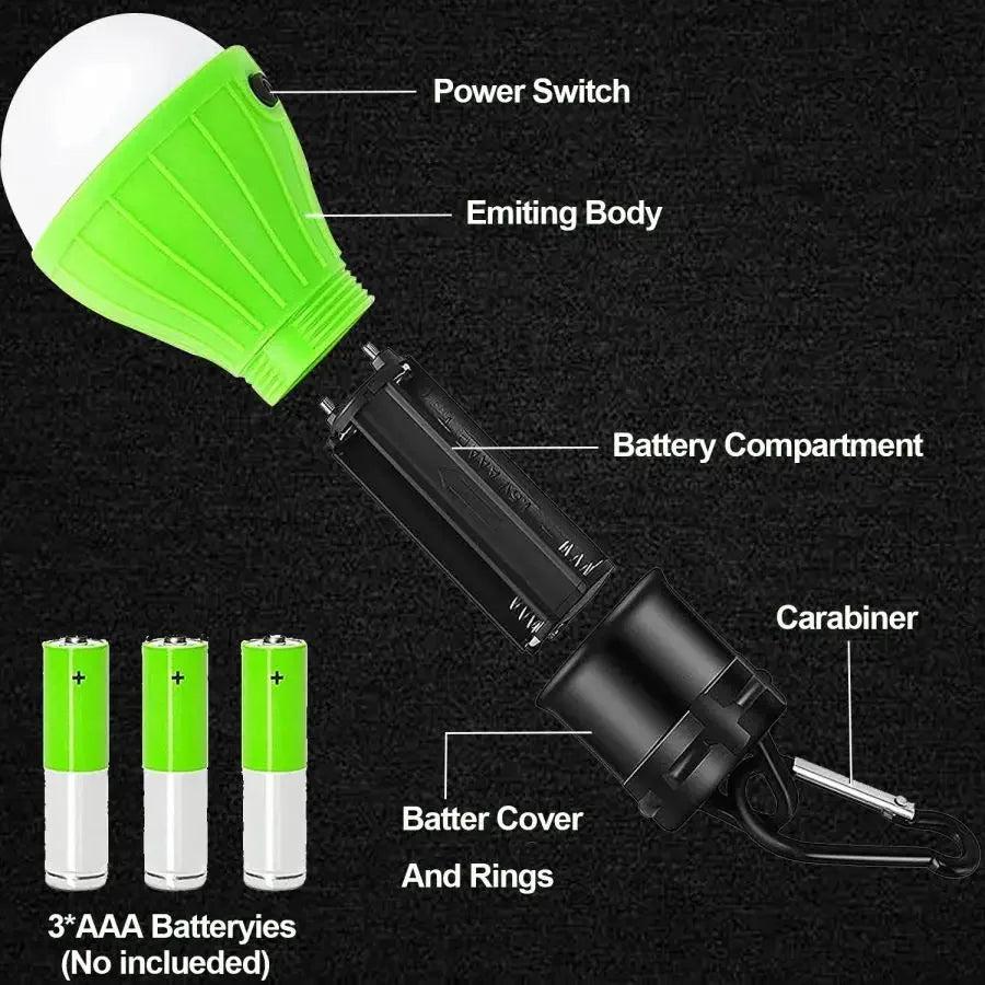 POCKETMAN LED Camping Lantern – 180 Lumen, 3 Modes, IPX4