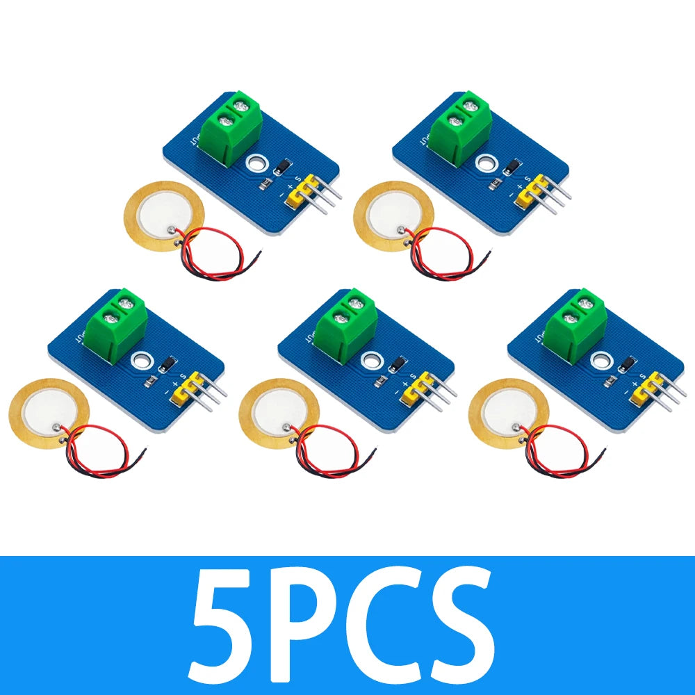 1PCS DIY Kit - 3.3V/5V Ceramic Piezo Vibration Sensor Module, Analog Controller Electronic Component for Arduino Zpaxo 5pcs